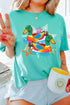 Western Duck Print Outdoor Country Casual Graphic Tee