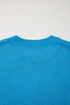Western Embroidery Drop Shoulder Pullover Knit Sweater