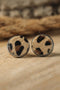 Western Faux Leather Animal Print Statement Earrings