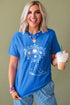 Western Floral Boot Graphic Short Sleeve Tee