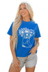 Western Floral Boot Graphic Short Sleeve Tee