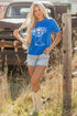 Western Floral Boot Graphic Short Sleeve Tee