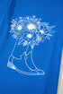 Western Floral Boot Graphic Short Sleeve Tee