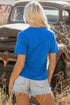 Western Floral Boot Graphic Short Sleeve Tee