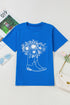 Western Floral Boot Graphic Short Sleeve Tee