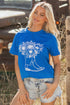 Western Floral Boot Graphic Short Sleeve Tee