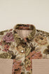 Western Floral Patchwork Waffle Knit Buttoned Jacket