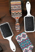 Western Geometric Pattern Wooden Air Cushion Brush