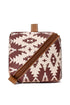 Western Geometric Print Boxy Travel Makeup Bag