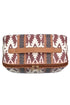 Western Geometric Print Boxy Travel Makeup Bag