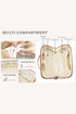 Western Geometric Print Boxy Travel Makeup Bag