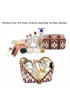Western Geometric Print Boxy Travel Makeup Bag