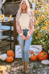 Western Geometric Print Brushed Fleece Pullover Top