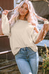 Western Geometric Print Brushed Fleece Pullover Top