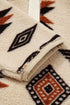 Western Geometric Print Quarter Snap Sherpa Pullover