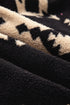 Western Geometric Print Quarter Snap Sherpa Pullover