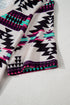 Western Geometric Print Short Sleeve Maxi Dress