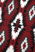 Western Geometric Print Short Sleeve Maxi Dress