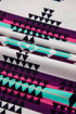 Western Geometric Print Short Sleeve Maxi Dress