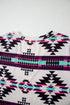 Western Geometric Print Short Sleeve Maxi Dress