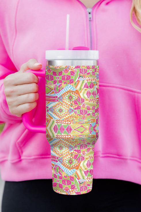 Western Geometric Print Stainless Steel Vacuum Insulated Tumbler