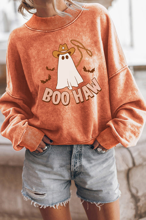 Western Ghost Graphic Mineral Wash Sweatshirt