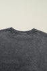 Western Graphic Print Distressed Cotton Blend Muscle Tee