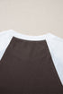 Western Graphic Print Raglan Sleeve Crew Neck Tee