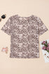 Western Graphic Print Sheer Mesh Slim Fit Tee