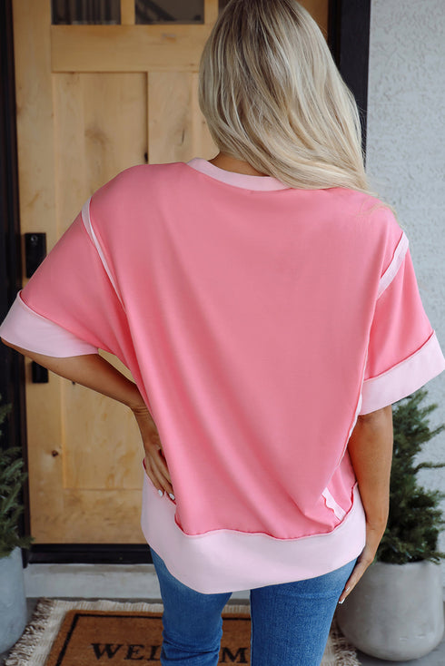 Western Graphic Raw Edge Oversized Tee