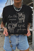 Western Graphic Round Neck Short Sleeve Tee