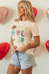 Western Heart Graphic Print Short Sleeve Relaxed T-shirt
