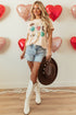 Western Heart Graphic Print Short Sleeve Relaxed T-shirt
