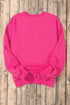 Western Heart Graphic Sequin Pullover Sweatshirt