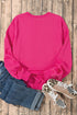 Western Heart Graphic Sequin Pullover Sweatshirt