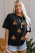 Western Horse Graphic Crew Neck Cotton Blend Tee