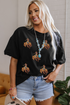 Western Horse Graphic Crew Neck Cotton Blend Tee