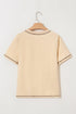 Western Horseshoe Graphic Cotton Blend Patch Pocket Tee