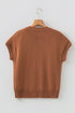 Western Horseshoe Pattern Short Sleeve Knit Sweater