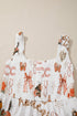 Western Horseshoe Print Smocked Sleeveless A-Line Midi Dress