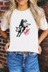 Western Howdy Embroidered Graphic Short Sleeve Tee