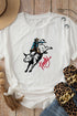 Western Howdy Embroidered Graphic Short Sleeve Tee