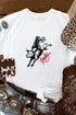 Western Howdy Embroidered Graphic Short Sleeve Tee