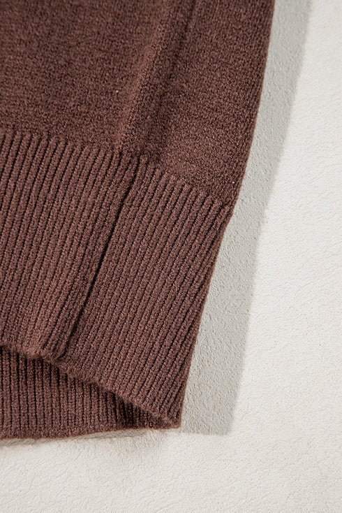 Western Howdy Graphic Knit Mock Neck Sweater