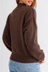 Western Howdy Graphic Knit Mock Neck Sweater