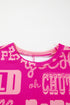 Western Howdy Graphic Print Short Sleeve Crew Neck Tee