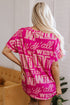 Western Howdy Graphic Print Short Sleeve Crew Neck Tee