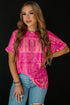 Western Howdy Graphic Print Short Sleeve Crew Neck Tee