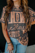 Western Howdy Graphic Print Short Sleeve Crew Neck Tee