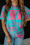 Western Howdy Graphic Print Short Sleeve Crew Neck Tee
